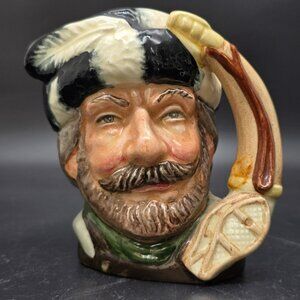 Royal Doulton The Trapper Character Jug Small D6612 Porcelain Collectible VL4013